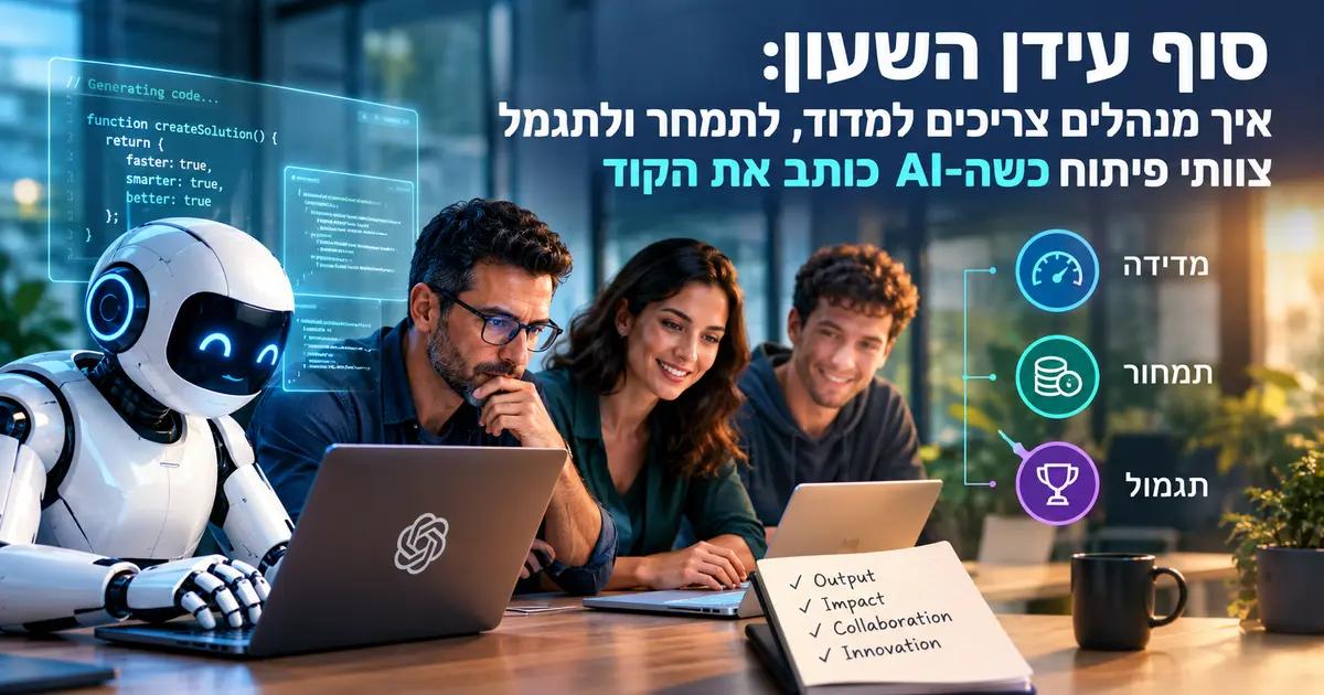 סוף עידן השעון: איך מנהלים צריכים למדוד, לתמחר ולתגמל צוותי פיתוח כשה-AI כותב את הקוד