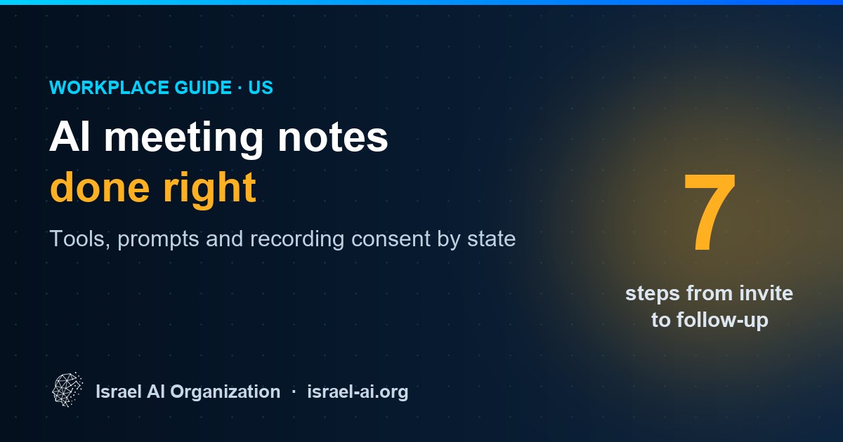 AI meeting notes done right: workflow, tools and recording consent