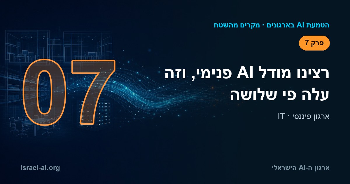 חדר שרתים בארגון פיננסי וצוות מהנדסים מול מסכים